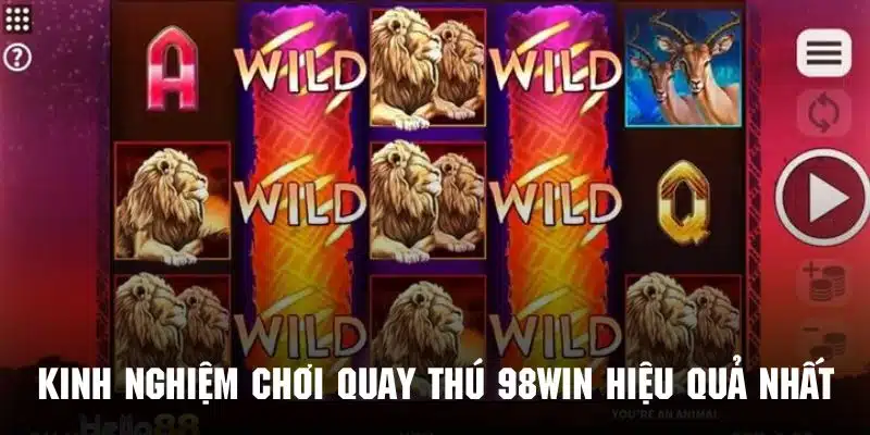 Khám phá những kinh nghiệm chơi quay thú 98WIN hiệu quả nhất